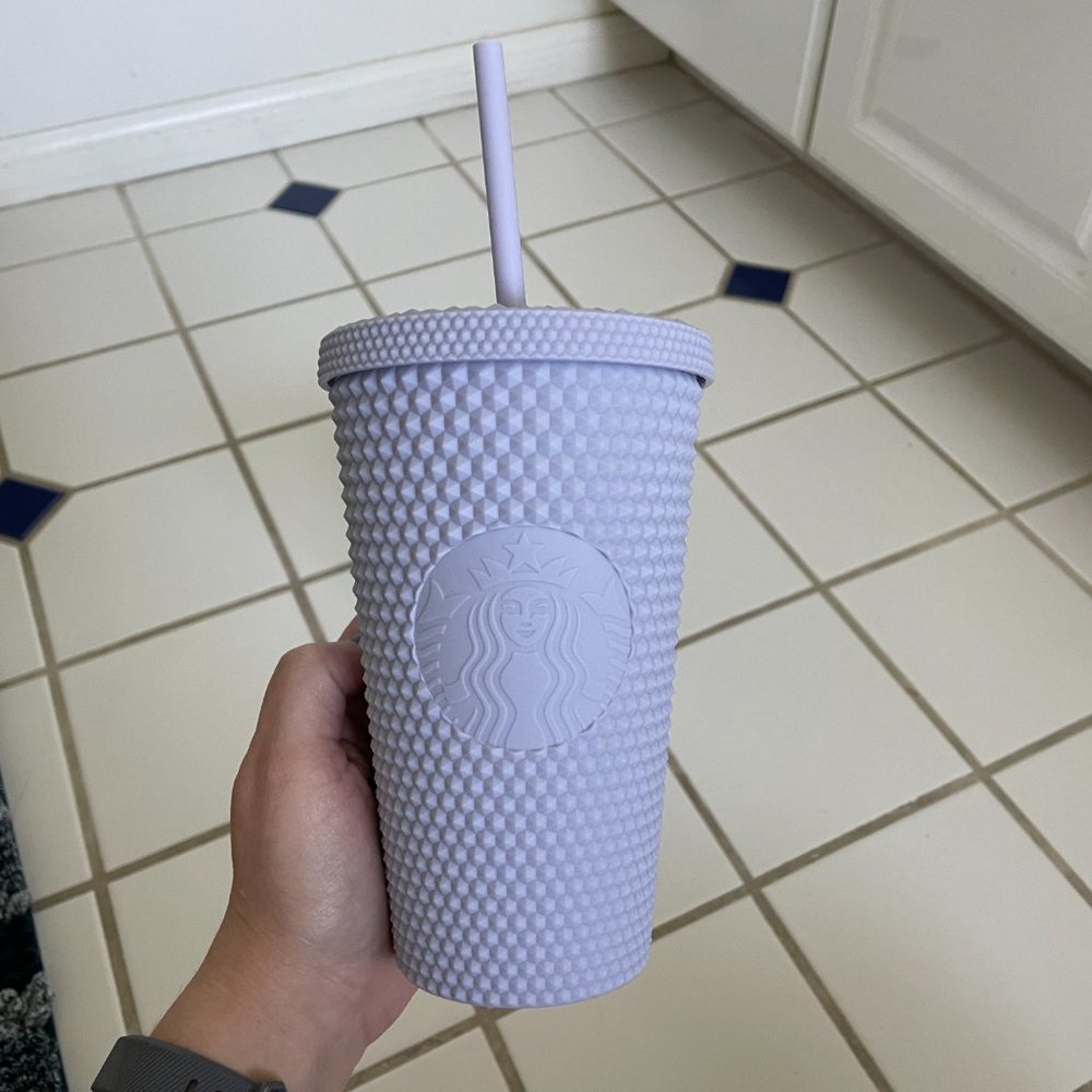 NWT Starbucks Grande Mint & Lilac Bling Cold Cup - Picture 3 of 6